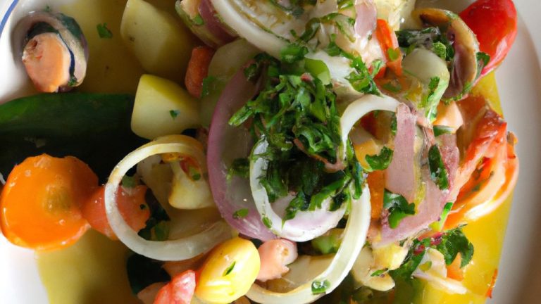 Receita de Salada de Frutos do Mar