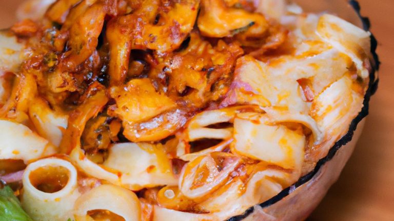 Receita de Salada de Kani com Macarrão