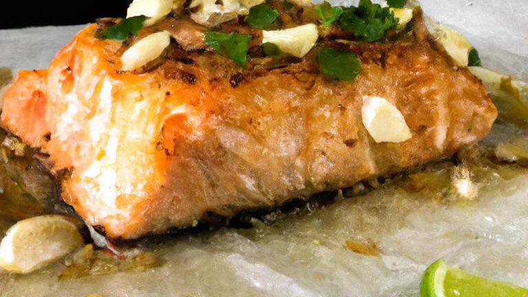 Receita de Salmão assado no papel alumínio