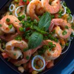 Salmão com Camarão e Alcaparras