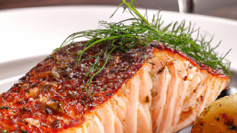 Receita de Salmão grelhado com vinho tinto