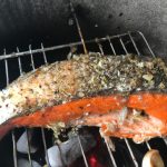 Salmão na brasa
