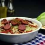 Salsichão com Repolho e Cenoura