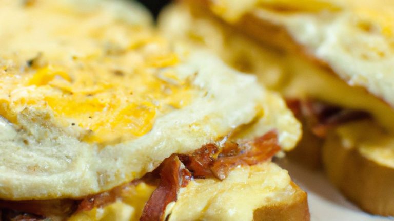Receita de Sanduíche de Ovos com Bacon e Queijo
