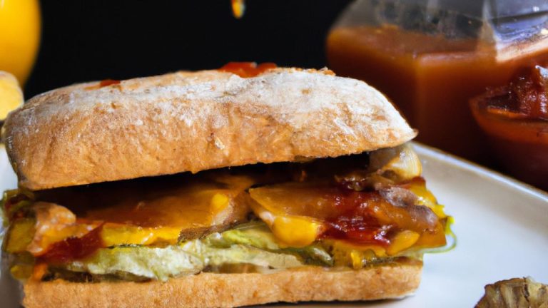 Receita de Sanduíche de Peito de Frango com Mango Chutney