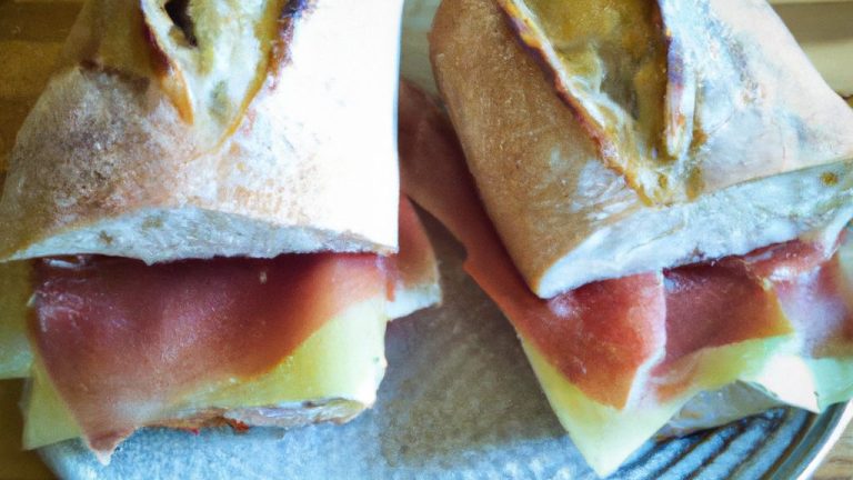 Receita de Sanduíche de Pêra e Presunto de Parma