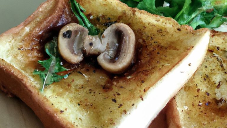 Receita de Sanduíche de Queijo e Cogumelo à Vinagrete