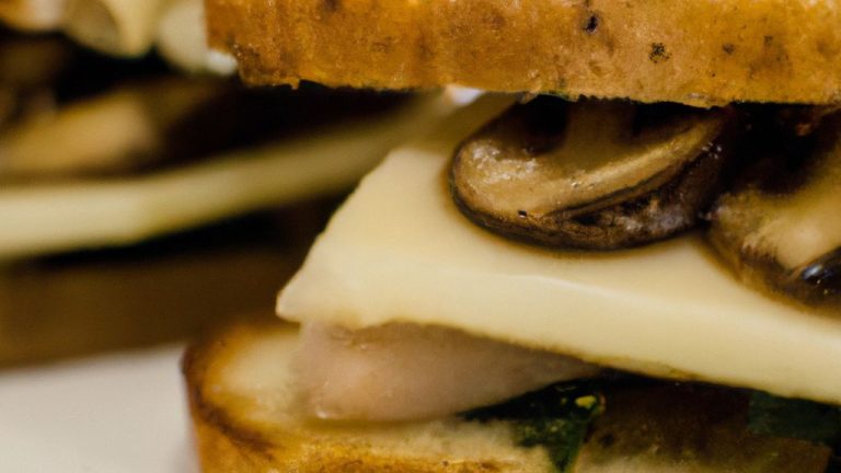 Receita de Sanduíche de Ricota com Cogumelo