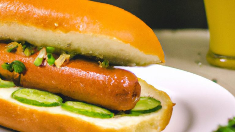 Receita de Sanduíche de Salsicha com Pepino