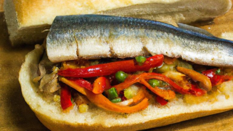 Receita de Sanduíche de Sardinha com Pimentão