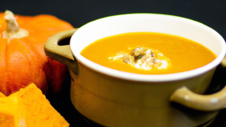 Receita de Sopa de Abóbora Vermelha