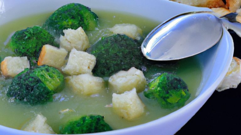 Receita de Sopa de Brócolis