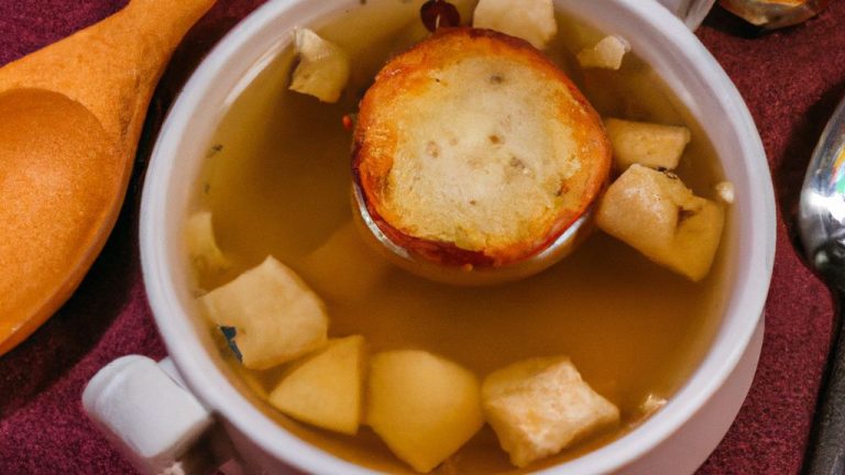 Receita de Sopa de Cebola à Francesa