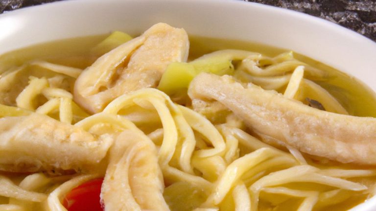 Receita de Sopa de Frango com Espaguete