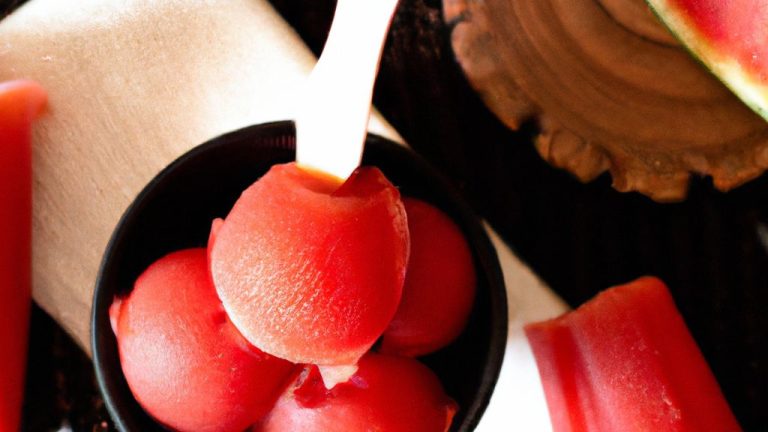 Receita de Sorbet de melancia