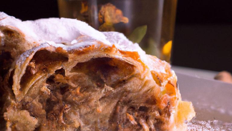 Receita de Strudel de amêndoas