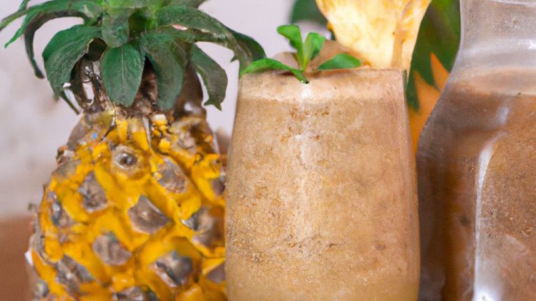 Receita de Suco de Casca de Abacaxi com Hortelã Diet