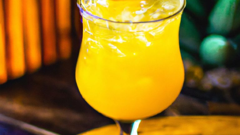 Receita de Swizzle de Mamão e Rum