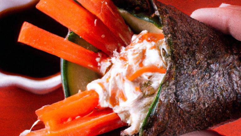 Receita de Temaki de kani kama