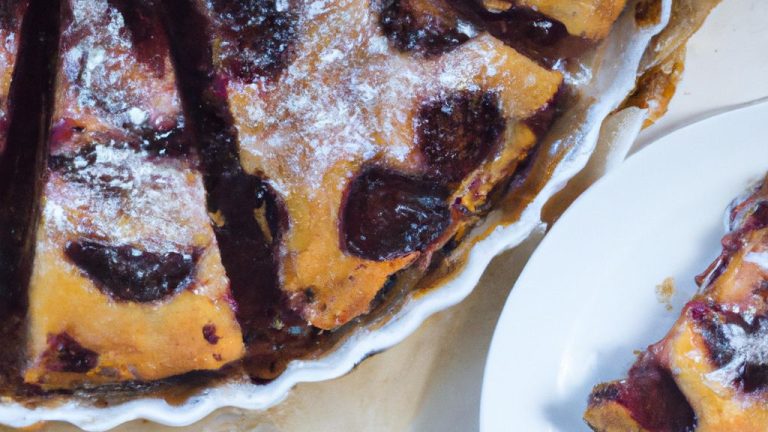 Receita de Torta de Ameixa