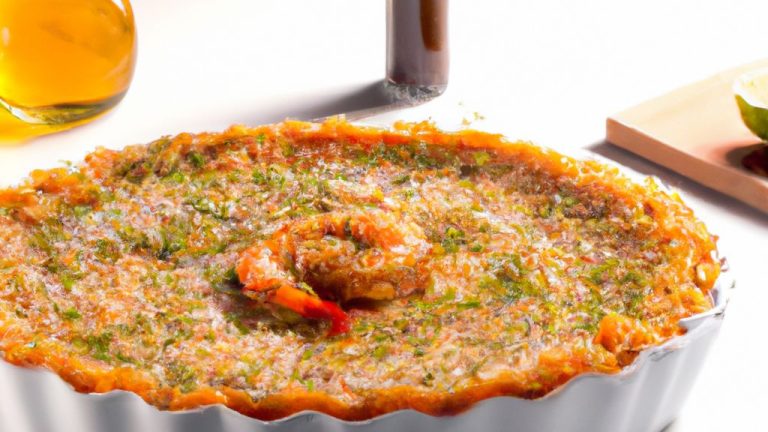 Receita de Torta de Bacalhau com Camarão