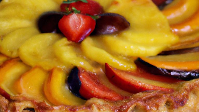 Receita de Torta de frutas cruas