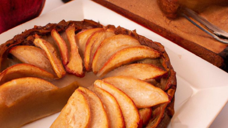 Receita de Torta de maçã lowcarb de frigideira