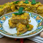 Torta Salgada de Casca de Abóbora com Recheio de Talos