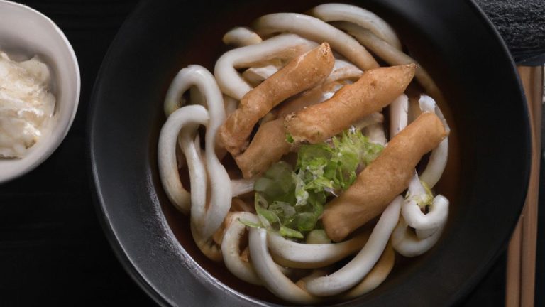 Receita de Tsukimi udon