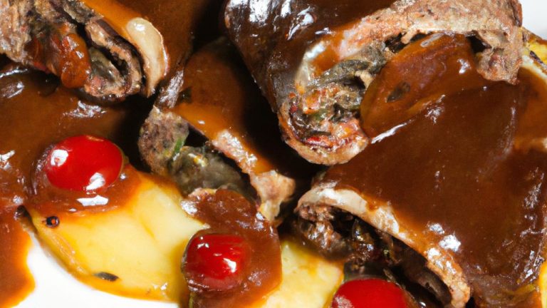 Rocambole de carne moída fácil