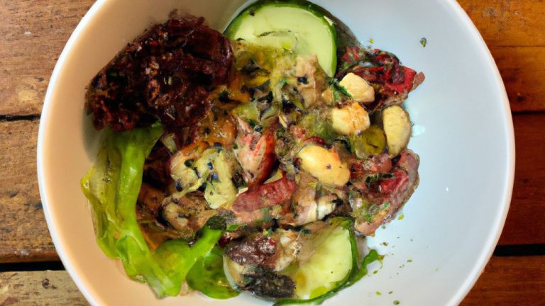 Salada ao pesto de atum com castanha-do-pará