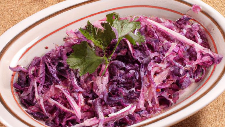 Salada de Repolho Roxo