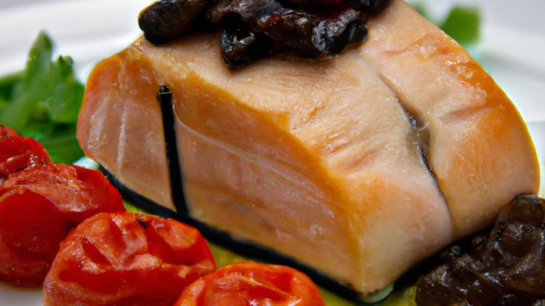 Salmão Recheado com Catupiry e Cogumelos