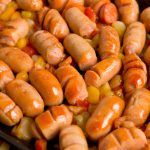 Salsichas de frango caseiras