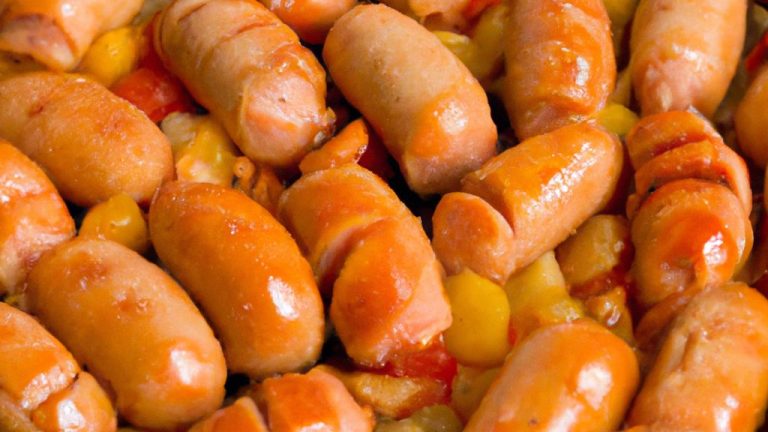 Salsichas de frango caseiras