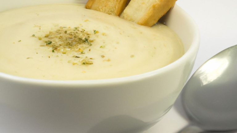Sopa Cremosa de Alho-Poró
