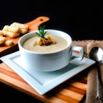 Sopa Cremosa de Cogumelos sem Creme de Leite