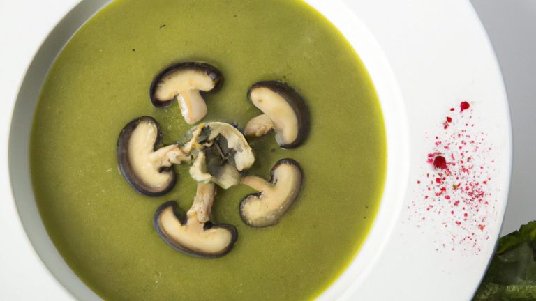 Sopa de Espinafre e Shimeji