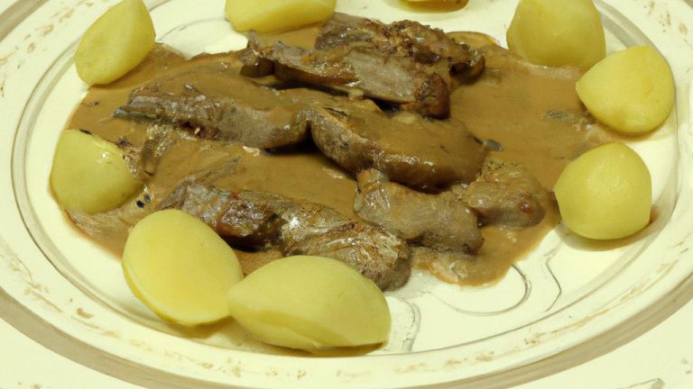 Strogonof de Mignon de vitelo com cogumelos