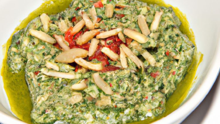 Talharim ao molho pesto