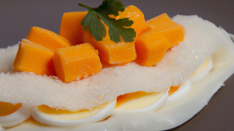 Tapioca, ovo e queijo.