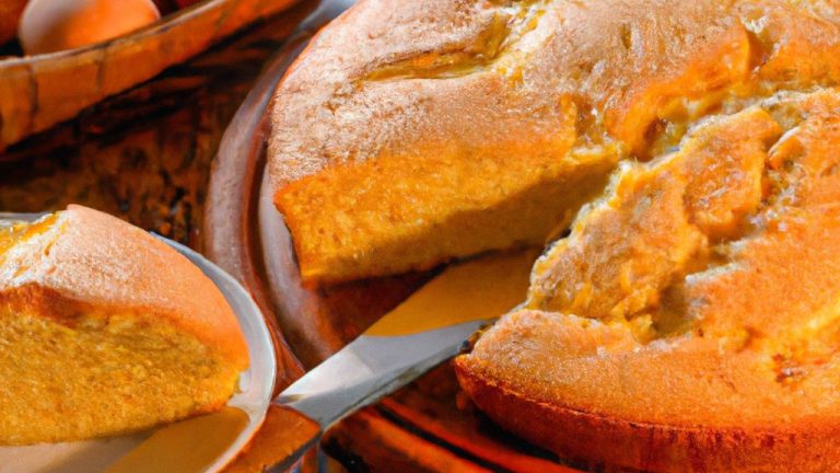 Torta com massa de arroz