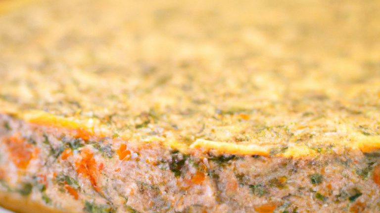 Torta fit de frango com massa de aveia