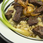 Alho Poró na Carne Moída