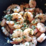 Camarão Ao Alho E Óleo Descascado