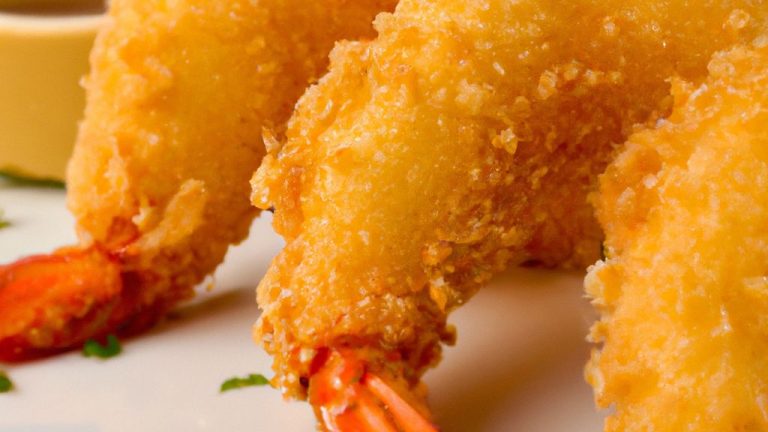 Camarão Com Farinha Panko