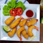 Camarão Empanado com Farinha Panko