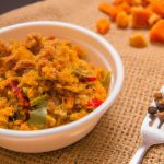 Farofa de Cenoura com Carne Moída