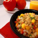 Farofa de Cenoura com Carne Moída