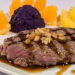 Filé Mignon Suíno Assado com Abacaxi